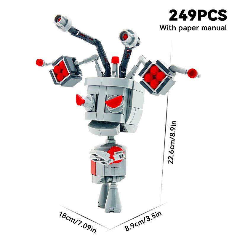 Alien Robot Dog Creative Model Building Blocks Kit Toys Collection Ornaments for Enthusiasts & Children Christmas Birthday Gift