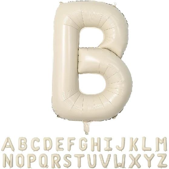 40 Inch Cream White 1 Balloon Numbers, Large Number 1 Balloon Foil Helium Number Balloons, Big 1st Foil Birthday Balloons for Boys Girls 1st Birthday