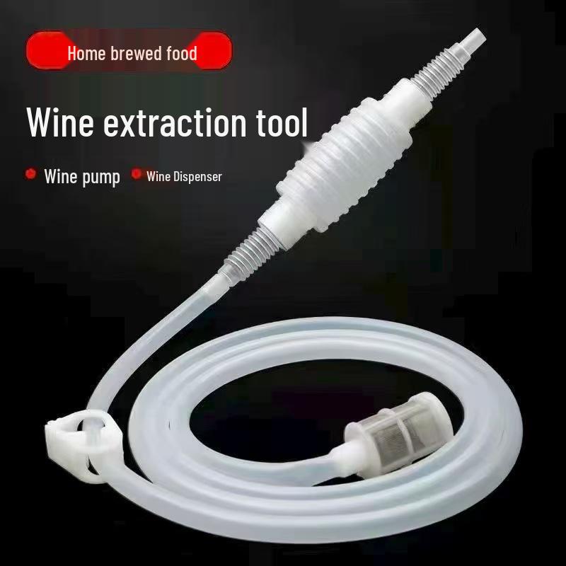 Wine Siphon & Filter Tool for Home Brewing 1.6m Tube + Filter + Water Clamp