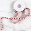9m/roll 15mm 100% Cotton Ribbon Heart Shape Gift Wrapping Bow Diy Clothing Hair Accessory Bow Flower Decoration Bow Holiday Gift