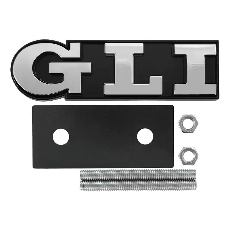 VW 2026 Hot 3D Metal Red Black GLI Logo Front Grill Emblem Badge For Volkswagen VW Sagitar Bora Jetta MK4 MK2 Mk3 MK5 MK6 MK7 Ac