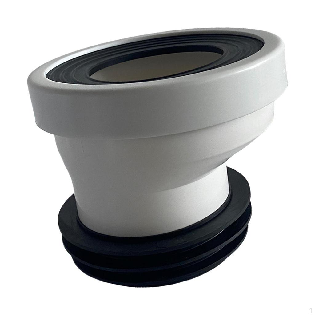 Offset Toilet Flange Connector Extension Adapter 4 inch PVC Shifter for Plumbing