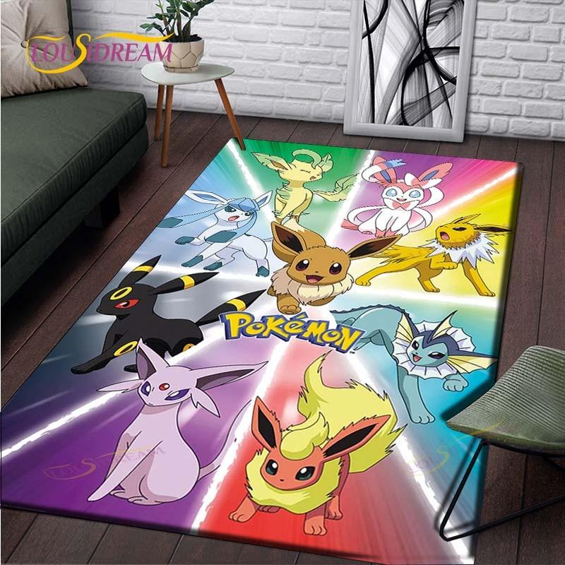 Anime Pokemon Pattern Carpets Living Room Anti-Skid Pikachu Area Rug Kids Bedroom Mats Yoga Mat Large Carpet Decor