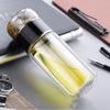 350ml Glass Tea Water Bottle Double Layer Flower Tea Cup Tumbler Tea Infuser Bottle  Office