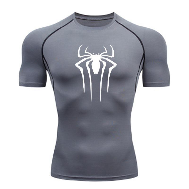 Compression Shirt Men Fitness Gym Super Hero Sport Running T-Shirt Rashgard Tops Tee Quick Dry Short Sleeve T-Shirt For Men