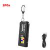 Mini Portable Rechargeable LED Torch Light, Waterproof Outdoor Work Pocket Flashlight with Magnetic Tail, Compact LED Flashlight