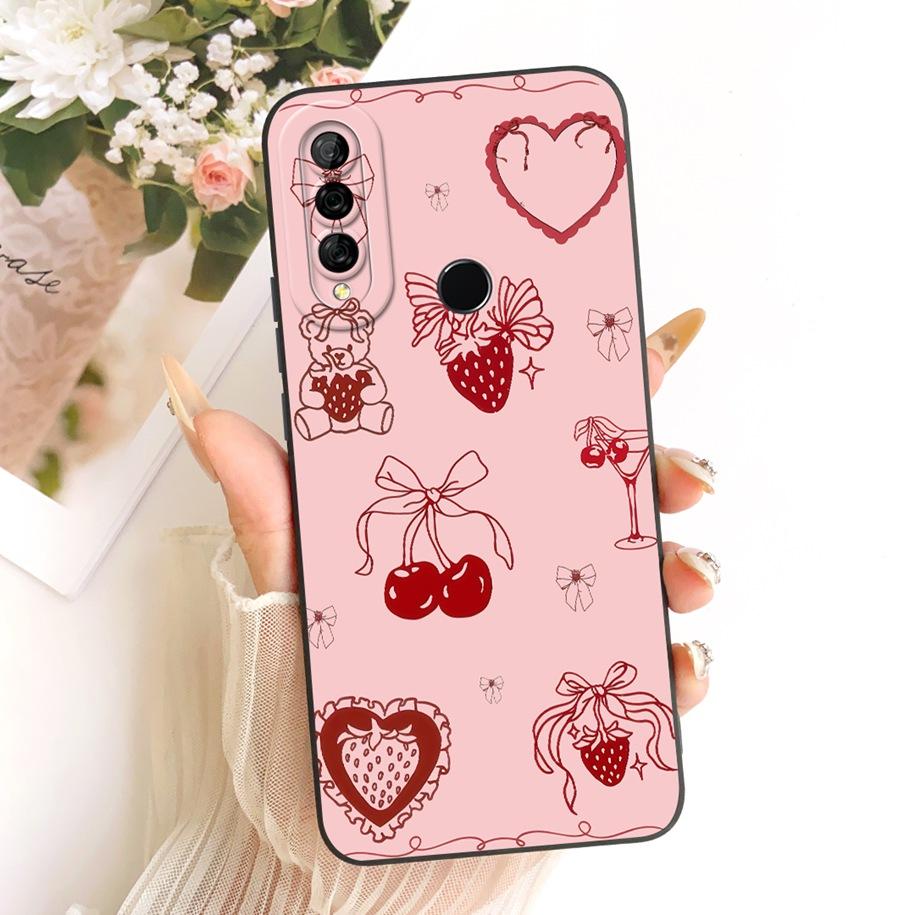For Huawei P30 Lite Pro Case MAR-LX1M VOG-L04 Cover Cute Cartoon Cat Rabbit Soft Silicone Bumper For Huawei Nova 4e P30Pro Shell
