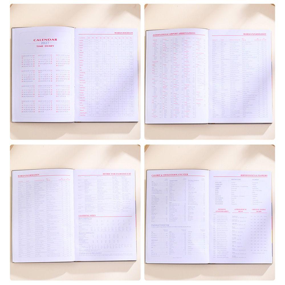 12 Months 2026 Schedule Planner Notepad English To-do List Notebook Diary Writing Pads  Student