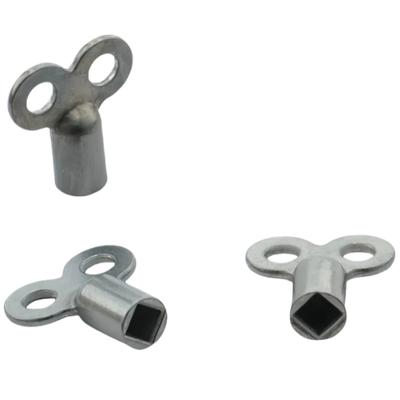 2 buc. Supapă de evacuare pentru radiator Cheie pătrată 5×5mm Accesorii pentru radiator Soclu din material din aliaj de zinc pentru supape de încălzire standard