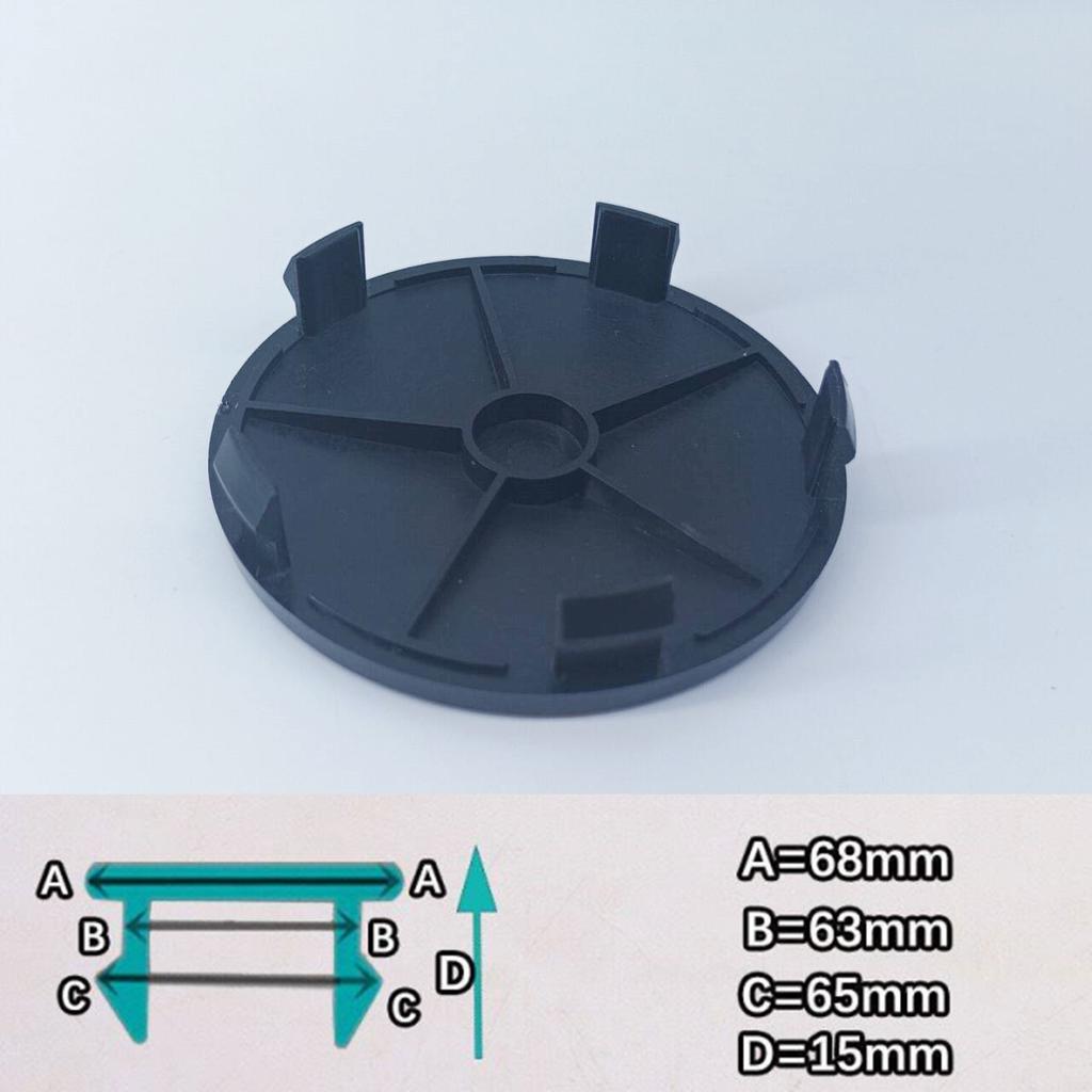 4Pcs Universal Car Wheel Hub Center Caps 49/50/56/60/65/68mm Black Silver Auto Hub Covers Replacement Accessories