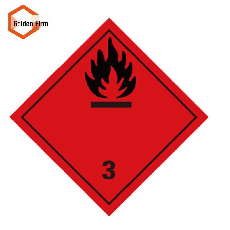 Hazardous Material Warning Label Stickers 10x10cm