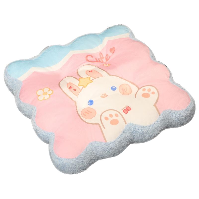 Girl Heart Cute Children'S Chair Seat Cushion Student Classroom Plush Warm Fart Cushion Winter Office Backrest Chair Cushion