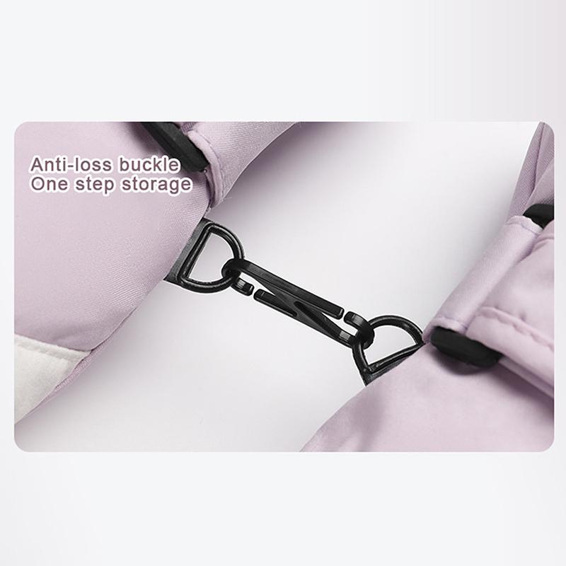 Winter Unisex Snowboard Ski Gloves Pu Leather Non-Slip Touch Screen Waterproof Motorcycle Cycling Fleece Warm Snow Gloves