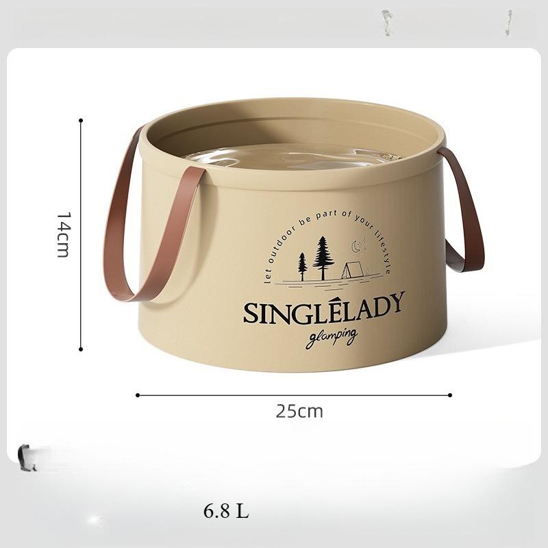 

Portable Outdoor Beverage&Fruit Storage Bag Portable Washing Vegetables Bucket Foldable Water Storage Bag(without Cover)