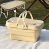 One Foldable Outdoor Picnic Basket, Portable, Lightweight, Durable, Multi-Functional, Large Capacity, with Built-in Table