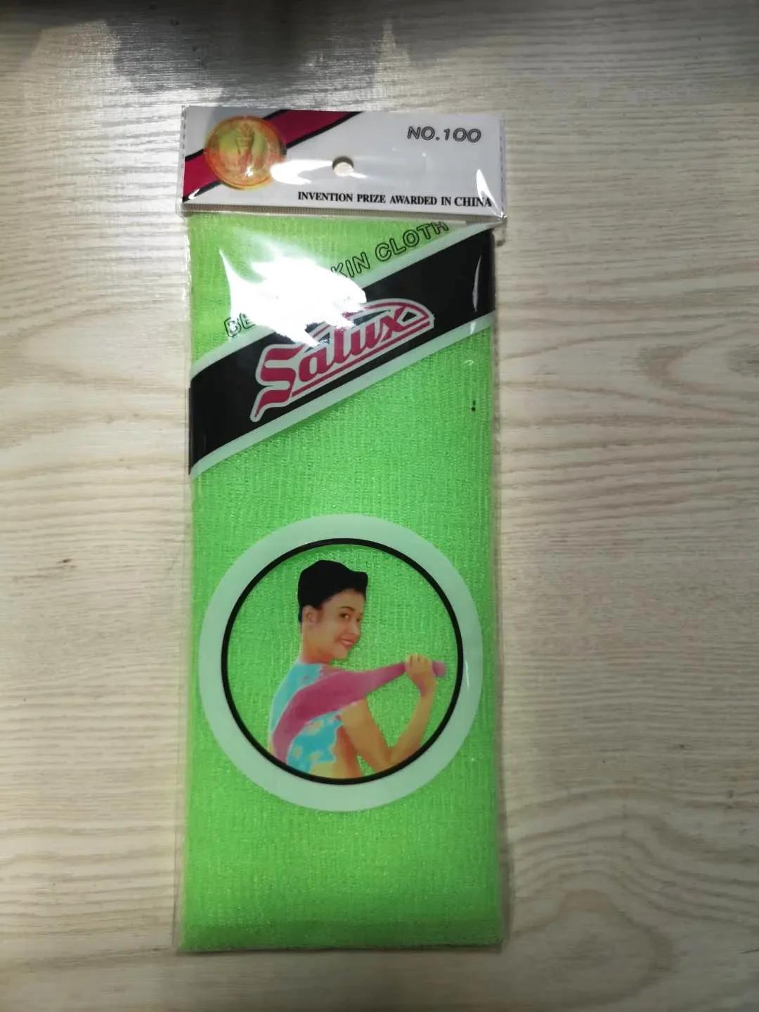 

1 шт., отшелушивающая салфетка для кожи, японское полотенце для мытья тела, нейлоновое банное полотенце, полотенце для полировки кожи, цвет отправляется случайным образом 30x90cm&1pc зелёный