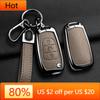 Interior Mouldings Alloy Style Car Key Case Cover Shell For Kia K2 K5 Rio 3 Picanto Ceed Cerato Sportage For Hyundai i20 i30 ix2