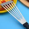 Stainless Steel Slotted Turner Spatula – Anti-scalding, Non-stick for Teppanyaki, Fish, Pancakes, and Steak.