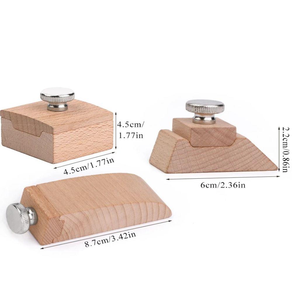 Wooden Board Sandpaper Holder Sandpaper Rack Leather Edge Polishing Tools  Edge Polishing Tool