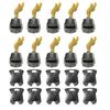 MOC Medieval Military Building Blocks Weapon Figure Accessories Shoulder Armour Helmet Bow Cape Hat Sword Brick Toy Gift X038