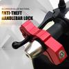 Aluminum Alloy Motorcycle Handlebar Lock - Heavy Duty Anti-Theft for ATV/Dirt/Street Bikes, Tool-Free Install & Ergonomic Grip