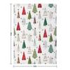 Swedish Minimalist Christmas Trees Pattern - Classic Red and Green Throw Blanket decorative Bed covers Blankets