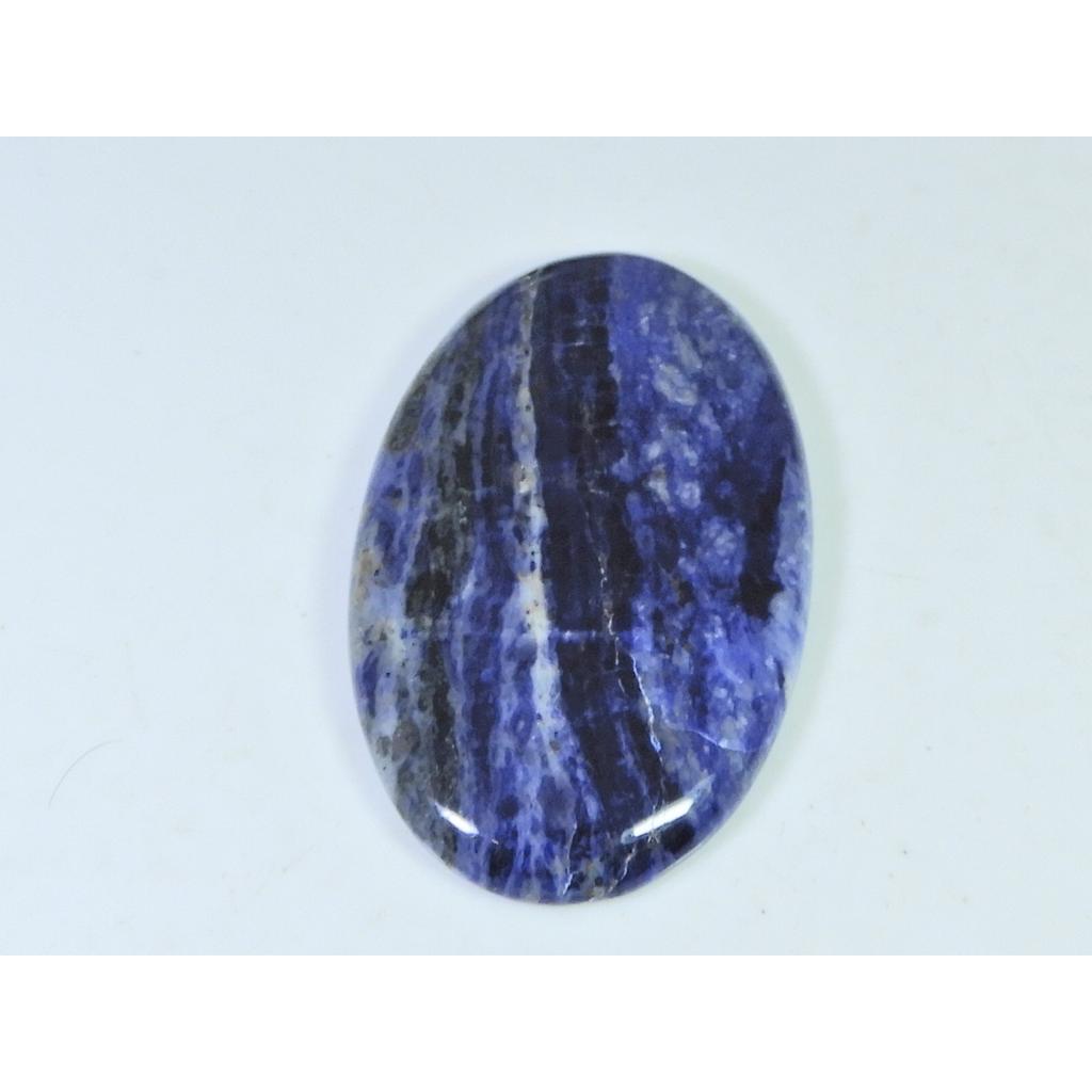 80Cts. Natural Blue Sodalite Oval Cabochon Loose Gemstone 32X52X05 MM B-252