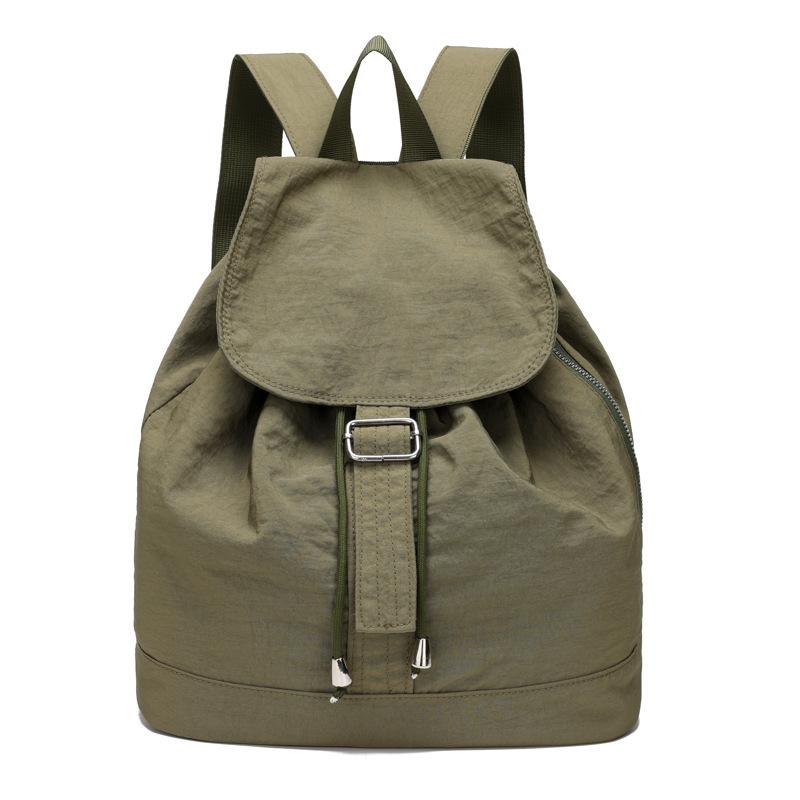 Lightweight Travel Backpack Nylon Student Schoolbag Fashion Drawstring Backpack  Teenagers