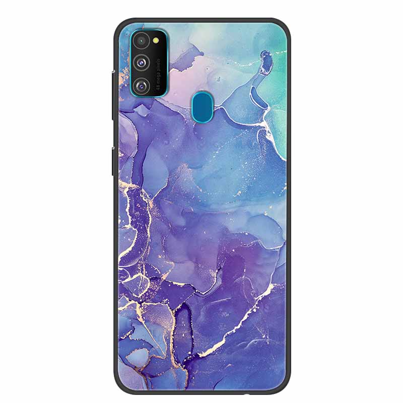 Funda para Samsung Galaxy M21 Funda Trasera de Silicona TPU Suave para Fundas de Teléfono Galaxy A21S M30S M31 M 21 M21S M31S Carcasas Negras Coques