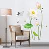 New Chinese Style Lotus Flower Wall Sticker for Bedroom Living Room Hallway Study TV Background Wall Decoration Mural