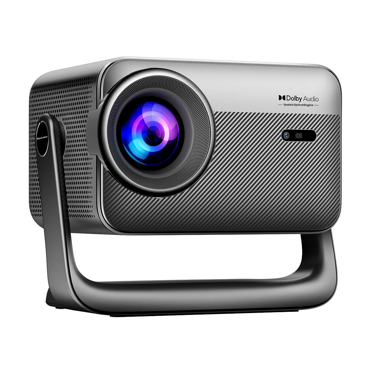 Blackview PV1000 Max 1080P Projektor, 4K-Dekodierung, 360°-Gimbal, Autofokus, VIDAA OS, Netflix und Apple TV