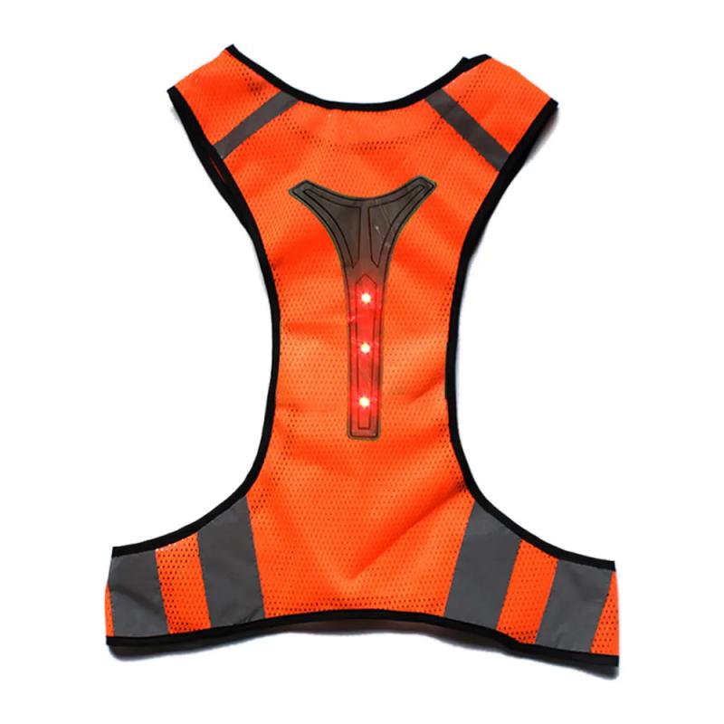 2025 Year Cycling Reflective Vest High Visibility Safe For Night Riding Running Jogging Motorcycle Outdoor Sports Waistcoat