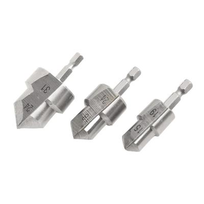 3pcs PPR Lifting Stepped Drill Bit Hexagon Shank Water Pipe Connection Tool 20/25/32mm Water Pipe Expansion Drill Punch Plumber