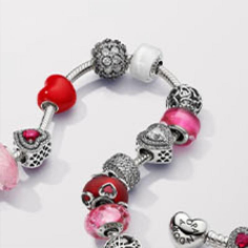 Pandora White Mini Murano Glass Charm 793118c00