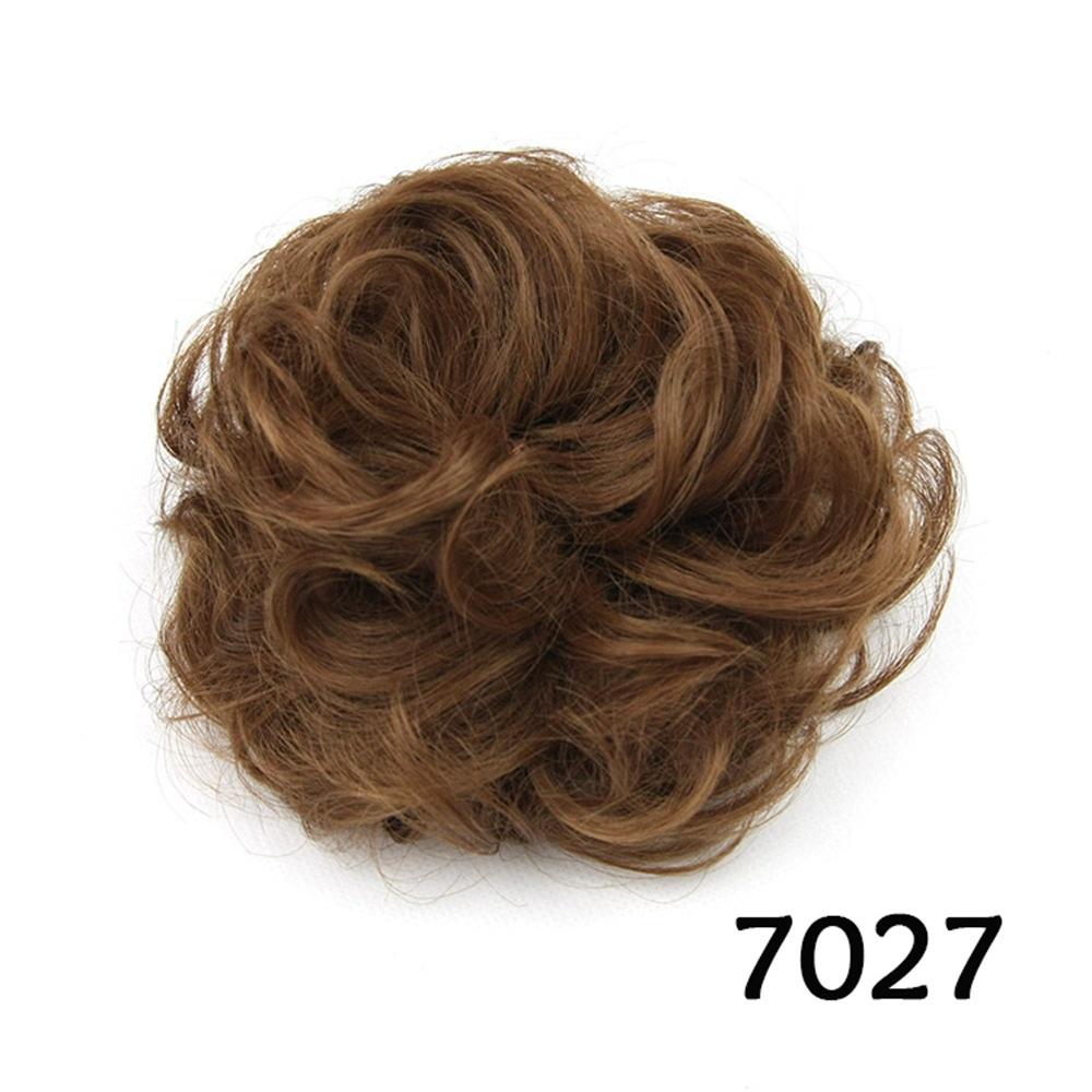 Çiçek Şekli Sentetik Saç Kıvırcık Saç Topuz Lastik Bant Saç Topuzu Donut Saç Rulosu Saç Parçaları