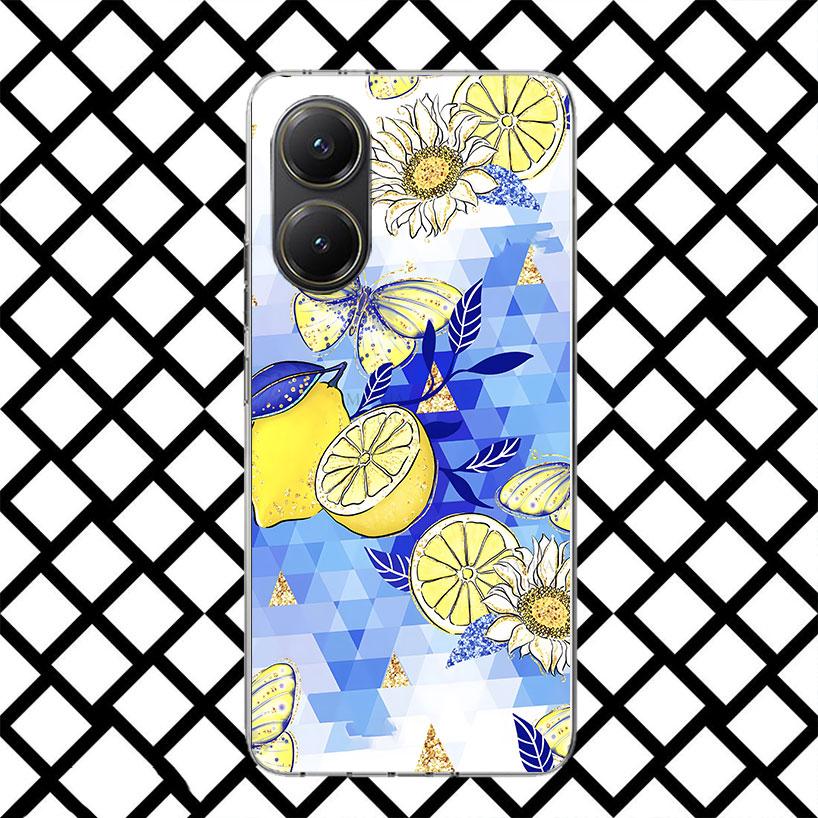 Mediterranean Lemon Phone Case for Xiaomi Poco F7 Ultra X7 X6 X5 Pro X4 Gt M8 M7 Redmi 15 15C 13 13C 12 12C Soft Cover Fundas Po
