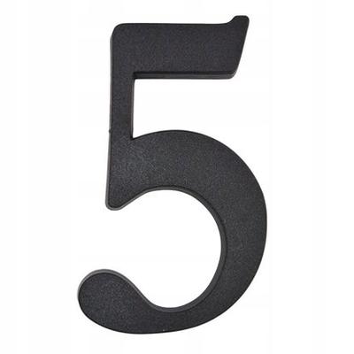 House Number 5 Black 19 Cm