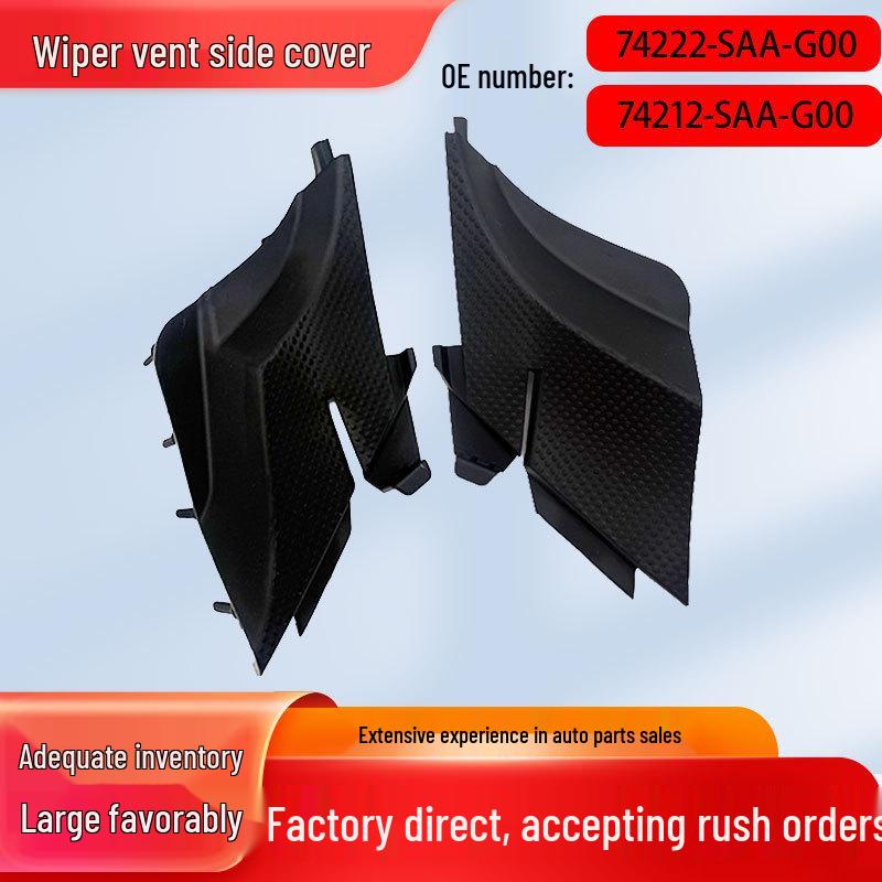 

Compatible with 03-08 Hatchback/Sedan Fit: Wiper Vent Grille Side Cover Deflector, Corner Rubber, and Lower Rubber Windshield Board. Left Side