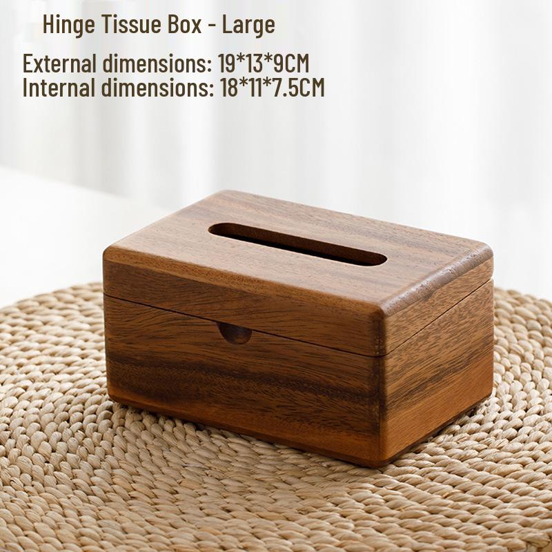 Solid Wood Tissue Box for Home, Hotel, or Office - Creative Pull-out Design for Dining or Living Room.