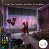 Smart RGB Curtain Lights LED Fairy Lights DIY Colors Pattern Text Music Sync Timer App Control for Bedroom Outdoor Party Decor