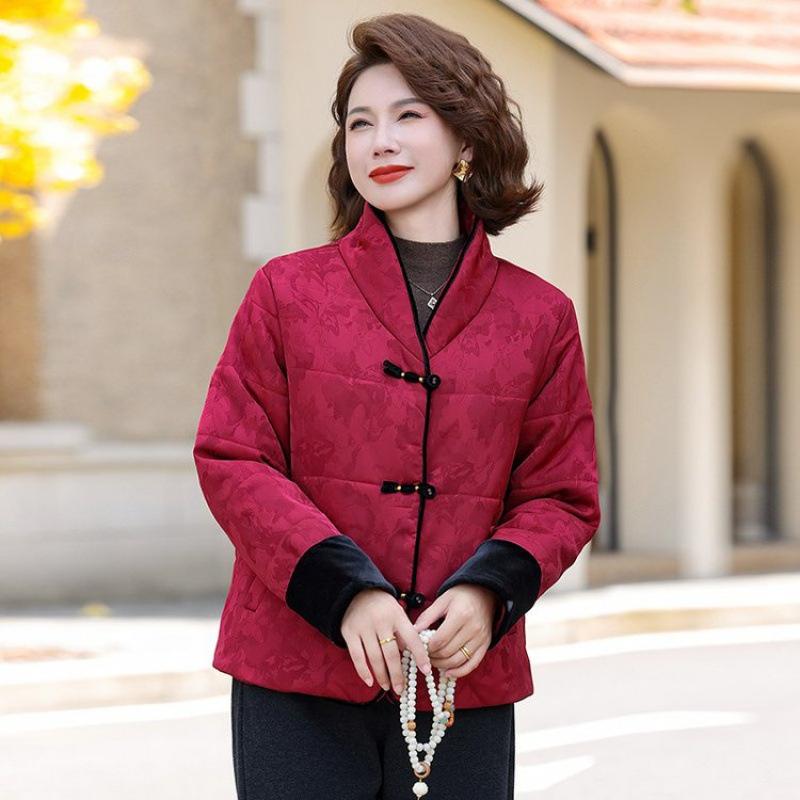 Autumn and Winter Padded Jacket New Padded Coat Wife Mother Top