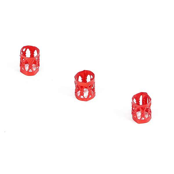 

50 шт. алюминиевая бусина-цветок трубка для изготовления ювелирных изделий своими руками браслет ожерелье подвески красный