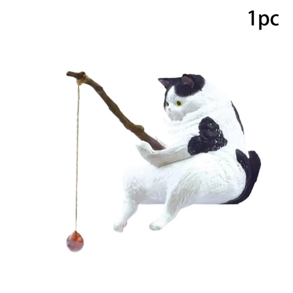 Аквариум Рыбалка Кот Подвесной Креативный Пейзаж Офисные Украшения Рыбалка Веселье Мини Декоративный Микро-Пейзаж