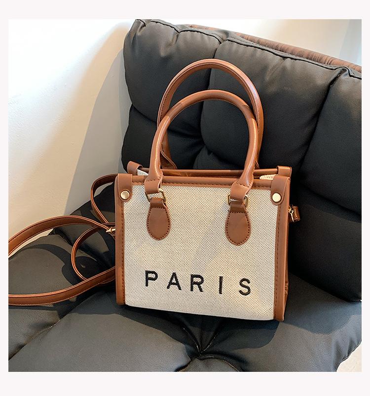 Large capacity bag women s summer versatile 2025 new trendy fashion messenger bag canvas bag portable tote bag large bag