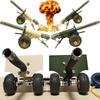 Canon d'Artillerie Pétard, Modèle Lanceur de Pétards Mini Canon en Acier Inoxydable 304, Modèle Militaire Artillerie Lourde Fait Main Collection Cadeaux