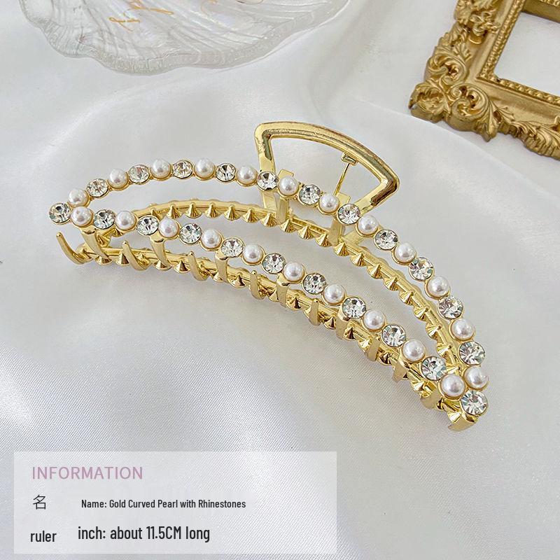 High-End Large Metal Claw Hair Clip for Women - Elegant Updo Accessory