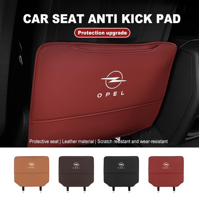 Car Seat Anti Kick Pad Cover Rear Seatback Protector Organizer For Opel Vectra Zafira Meriva Mokka Grandland Vivaro Antara