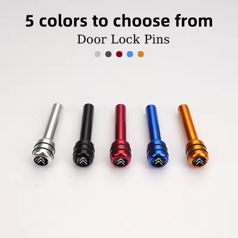 2/4pcs Aluminum Alloy Car Styling Door Security Lock Pins Rods Knobs for Citroen C3 C4 C5 Berlingo Aircross Auto Accessories HT6