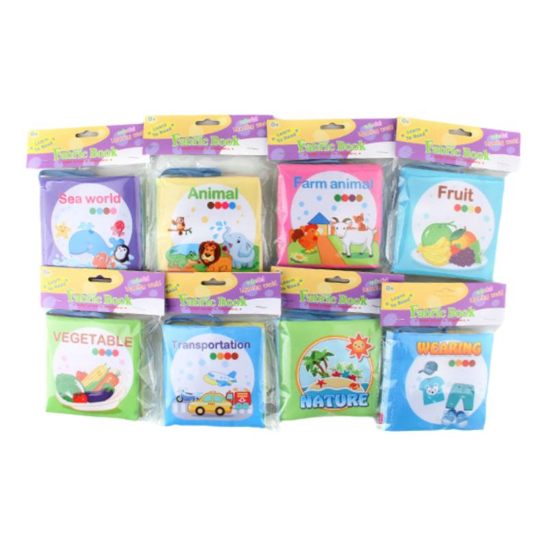 1 szt. Montessori 3D Dotyk Wysoki Kontrast Książeczka z Tkaniny Miękkie Książeczki dla Niemowląt Zabawki Sensoryczne Wczesna Nauka Gry Edukacyjne dla Dzieci