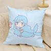 Comic Anime M-Mermaid Melody Pichi Pichi Pitch 4 Pillow Case Natural Linen Double-Sided Printing Sofa Home Decor Cushion Cover